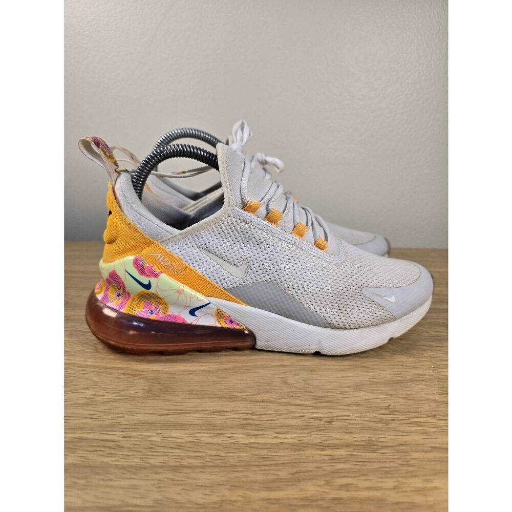 Nike Air Max 270 Floral Women’s Running Shoes Size 8 Pink